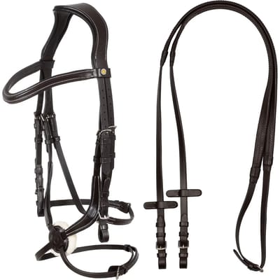 Halsband van leer Equestro