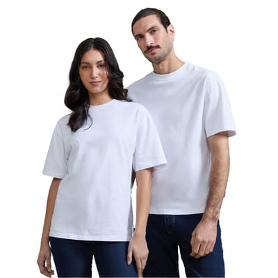 Premier Unisex Oversized T-shirt voor volwassenen (Wit)
