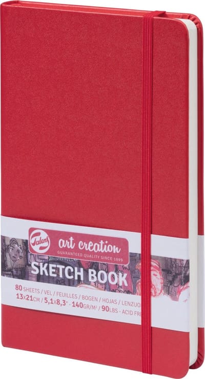 Talens Art Creation Schetsboek Rood 13 x 21 cm 140 g 80 Vellen