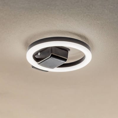 Lindby LED buiten plafondlamp Finian, Ø 22 cm, CCT, dimbaar