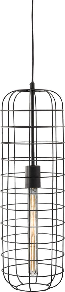 Nino Leuchten - Hanglamp PETE- Stoere industriële look - Staal - LED - Sfeervol en strak - Zwart - Industrieel -