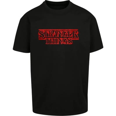 Oversized T-shirt Merchcode Stranger Things Neon Sign Heavy