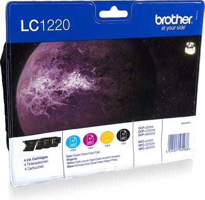 Brother LC-1220 - Inktcartridge / Zwart / Cyaan / Magenta / Geel