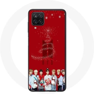 Coque pour Samsung Galaxy A42 5G BTS Bangtan Garçons Fond Rouge Cadeau de Noël 2023