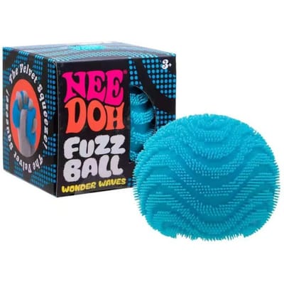 Pluizenbol Squishy Fidget Speelgoed Knijpbaar Zacht Pompom Stressverlichting Fluweelachtige Textuur Sensorisch Ontspannend Blind Box blauw