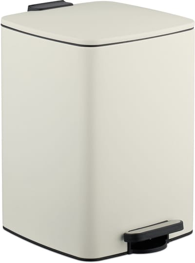 Prullenbak keuken - 20 liter - met binnenemmer - 20 vuilniszakken - beige