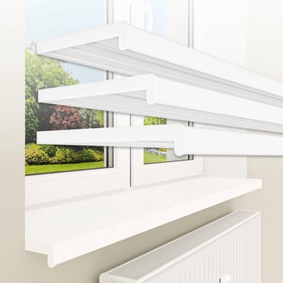 Vensterbank tot 3 meter - 30 x 100 cm wit kunststof PVC - onderhoudsvriendelijk en op maat