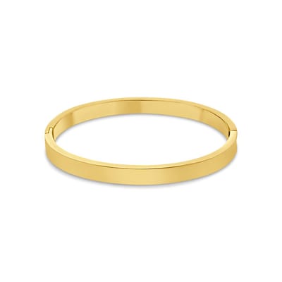 CO88 Collection 8CB-91377 – Armband Dames – Glad Design – Goudkleurig – 6 mm – Cadeau voor Vrouwen