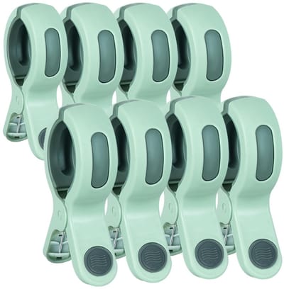 8 stuks grote strandhanddoekclips winddichte handdoekclips voor strandstoelen, wasknijpers, strandhanddoekclips, stevige handdoekclips voor ligstoelen, zwembadstoel, ligstoel, beddengoed, kleding
