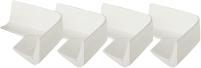 Reer Hoekbeschermers Zacht Foam Wit/Ecru - 4 Stuks - Kindveilige Hoekbescherming