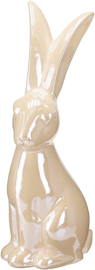Paashaas Keramiek in Beige Keramiek Konijn Groot H49.5cm