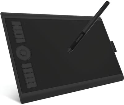 KAD® Tekentablet - Geschikt voor Android, Windows & Mac - 10 Programmeerbare Sneltoetsen - Zwart - 36cm x 24cm x 1cm