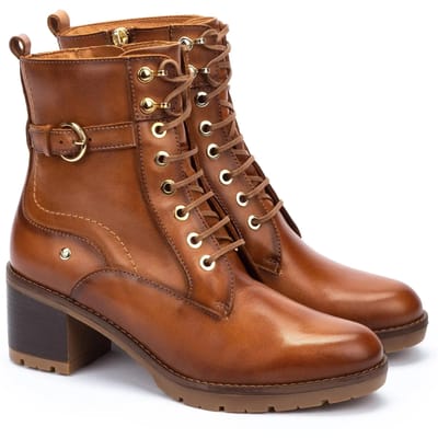 Pikolinos Llanes dames veterboot - Cognac - Maat 37