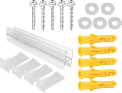 Koudebestendige Regenscherm - Tuinscherm Buiten - Bescherming Deur - Weerbestendig Materiaal - 40 x 100 cm - Transparant