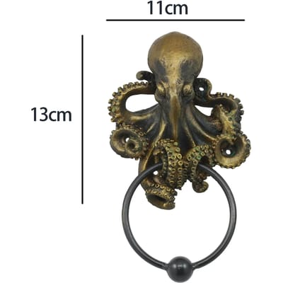 Hars Ambachten Octopus Klopper Haken Muur Achtergrond Muur Decoratie Realistische Octopus Sculptuur Huis Decoratie Accessoires