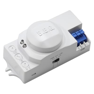 B.E.G. Brück 94401 HF-bewegingsmelder Inbouw (in muur of meubel) 360 ° Wit IP20