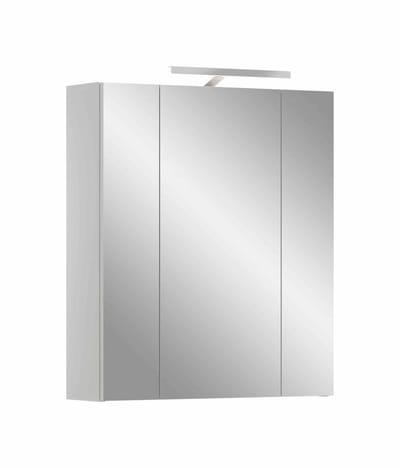 Linus spiegelkast inclusief verlichting wit hoogglans MDF TZ - 19x60x71cm