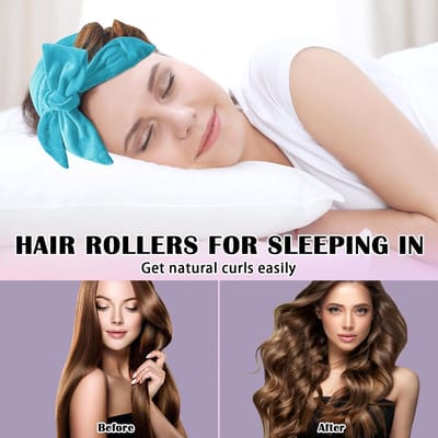 SnelShoppen - Heatless Curlers voor Lang Haar, 180cm Velours Niet-Slip Krulband, Nachtelijke Krullers voor Natuurlijke Golven, Ideaal voor Feestjes en