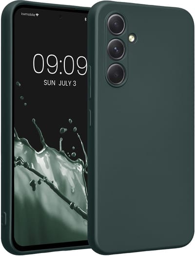 kwmobile metallic telefoonhoesje van TPU - geschikt voor Samsung Galaxy A54 5G - Flexible case voor smartphone - In metallic petrol