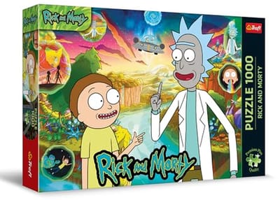 Rick and Morty Puzzel - 1000 Stukken, Perfecte Passende Stukken voor Volwassenen en Kinderen Boven de 12 Jaar