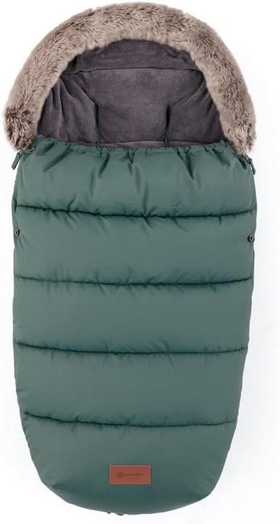 Voetenzak Kinderwagen - Winterzak Baby - Warm Houden - 4-in-1 Multifunctioneel - 100 cm - Groen