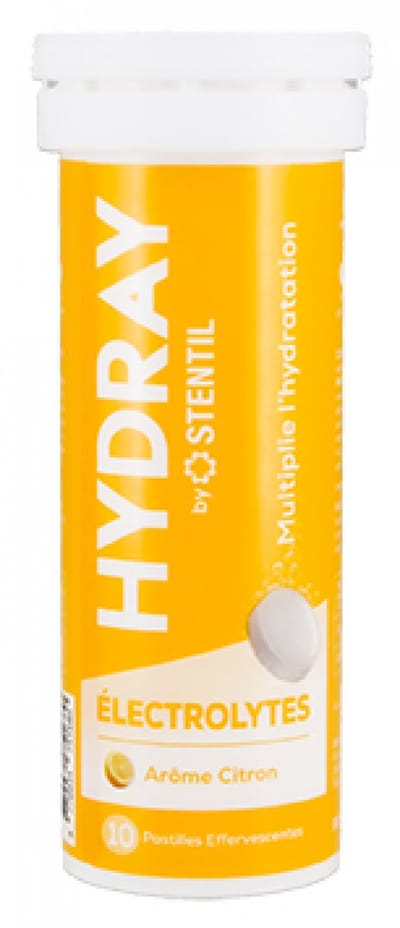 Stentil HYDRAY Elektrolyten Hydratatieoplossing 10 Bruistabletten (Aroma : Citroen)