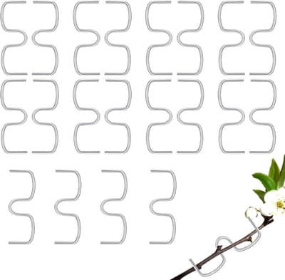 Professionele metalen takken voor vaste planten, M-vorm, robuust ontwerp, 20 stuks van 13 cm voor optimale ondersteuning en bescherming