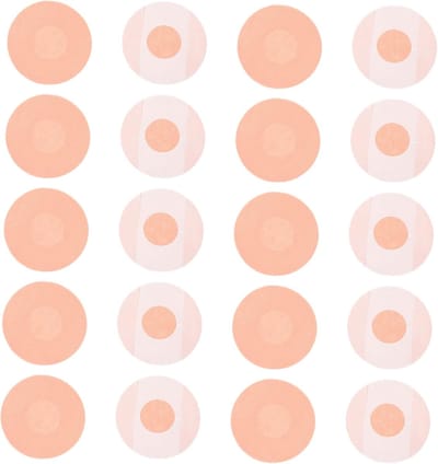 Zelfklevende Sensorpleisters Waterdicht - Ademend Sensor Stickers - voor CGM-Bevestiging en Zwemmen/douchen - 7.5x7.5 cm - 30 Stuks - Beige