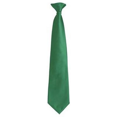 Premier Herenmode "Kleuren" Work Clip On Tie (Smaragd)