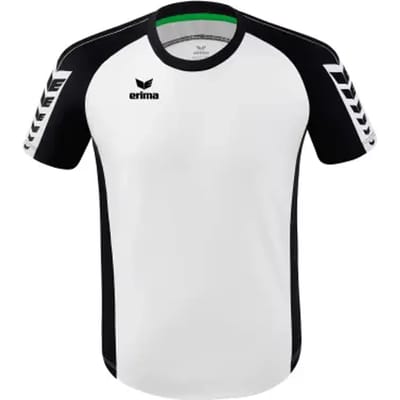 Erima Six Wings Shirt Korte Mouw Heren - Zwart / Wit | Maat: M