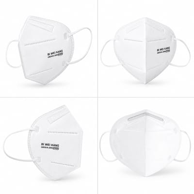 KN95 Mondkapjes 10 Stuks – 5-Laags Bescherming – Comfortabele Pasvorm – Ademend – Wit