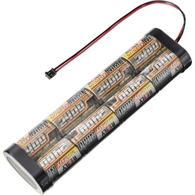 Reely NiMH accupack 9.6 V 2400 mAh Aantal cellen: 8 Sub-C Sub-C Stick Graupner