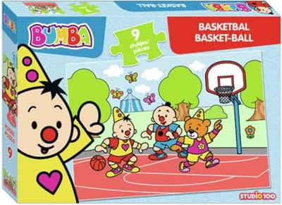 Studio 100 Legpuzzel Bumba Basketbal 32 X 22 Cm Blauw 9 Stuks