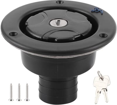 Water Inlet - Gravity Fresh Water Port - Lockable Cap met 2 Sleutels - Water Filler Cap - Water Filling Hatch voor Camping Trailer - Gravity RV Accessoires