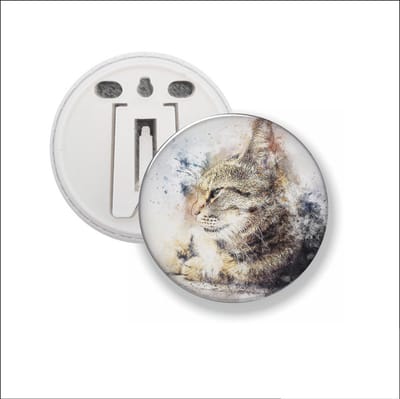 Button Met Clip - Kat