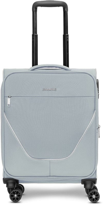 Stratic taska 4 wielen Cabinewagen S 55 cm met uitbreidingsplooi - Zachte bagage - Combinatieslot - grey