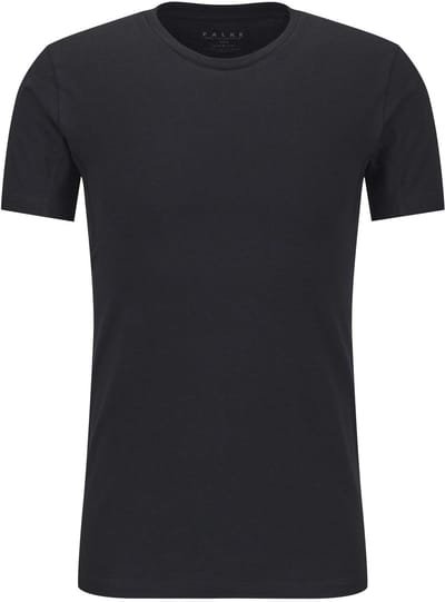 FALKE Daily Climate Control Round Neck sneldrogend katoen top van onderlaag heren zwart - maat S