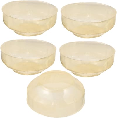 Afdekplaten Rookmelder - Beschermhoezen Alarm - Huis Beveiligen - Duurzaam Plastic - 5 Stuks - Lichtbruin