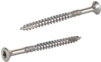 Radix Torx 20 Spaanplaatschroef - Platkop + Snijpunt - 4,0 x 50mm/30 - RVS - Deeldraad (200 stuks)
