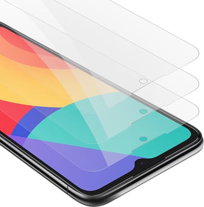 Cadorabo 3x Screenprotector geschikt voor Alcatel 1S 2021 / 3L 2021 - Beschermende Pantser Film in KRISTALHELDER - Getemperd (Tempered) Display beschermend glas in 9H hardheid met 3D Touch