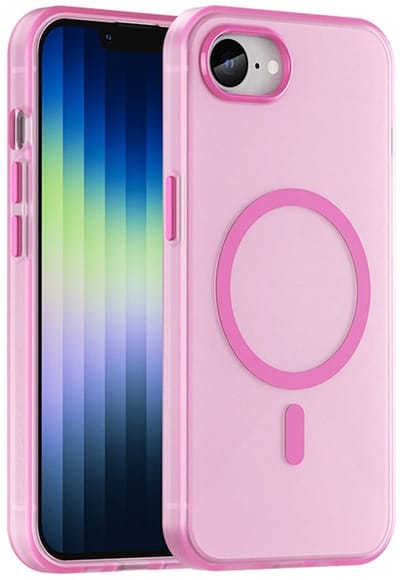 Mobiq - Flexibele Magsafe Case geschikt voor iPhone 16e (2025) - roze