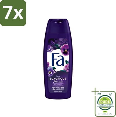 7 x Fa - Luxurious Moments - Douchecrème - Roze Viooltjes - 250 ml - Grootverpakking - Douchecrème - Roze Viooltjes - Luxe Douche - Huidverzorging - Verfrissende Douche