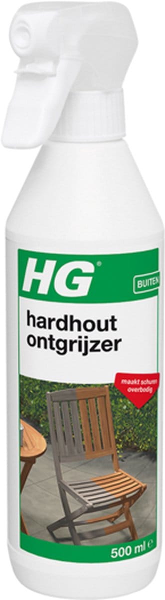 HG tuinmeubel ontgrijzer voor hardhout - 2 Stuks !