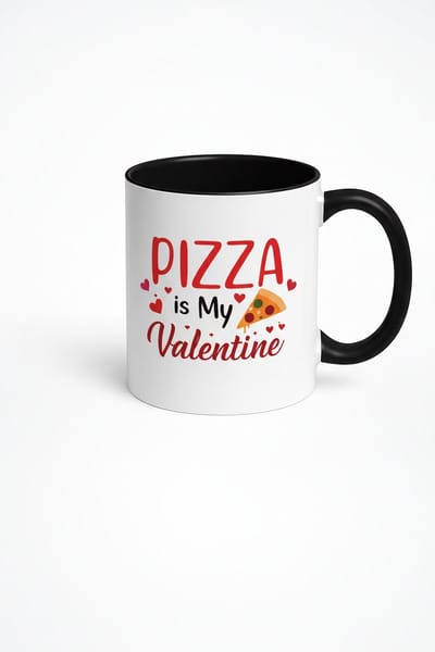 Mok 'Pizza is My Valentine' - Uniek Valentijn Cadeau voor Pizzaliefhebbers
