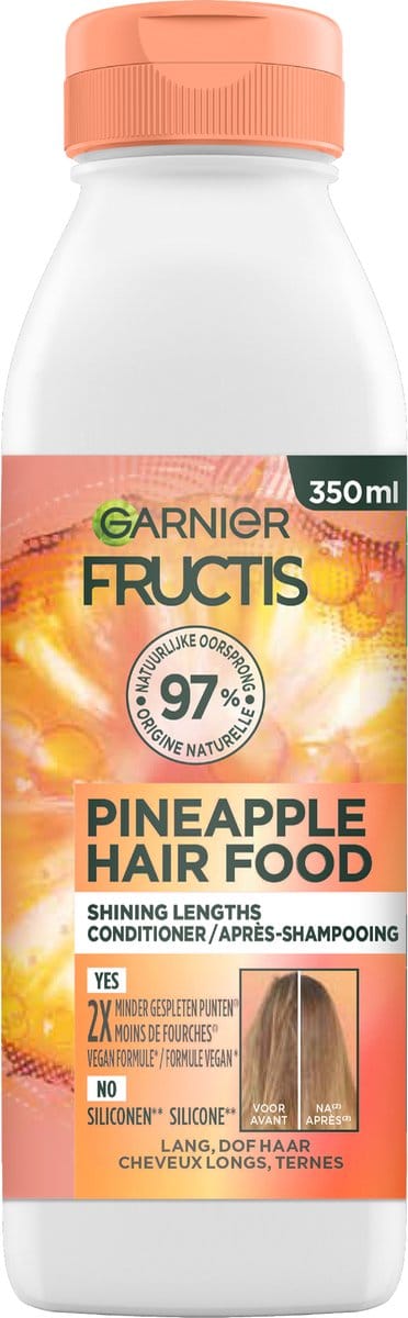 Garnier Fructis Hair Food Pineapple - Conditioner - Lang, dof haar - 350ml