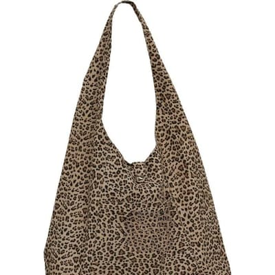 Tas met luipaardprint Herfst- en winter dames canvas tas niche design ins tote tas gray