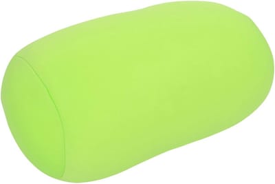 Microbead Rolkussen - Neksteun Kussen - Comfortabel Reizen - Zachte Schuimvulling - 30 x 16 cm - Groen