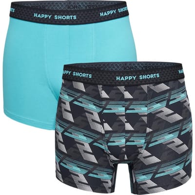 Happy Shorts 2-Pack Boxershorts Heren Met Graphic Print - Maat XXL