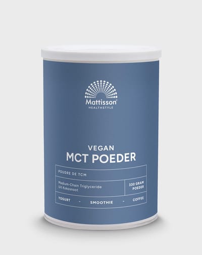Mattisson - Vegan MCT Poeder - Puur Kokosnoot - MCT Vetzuren - Medium Chain Triglycerides - Vegan - 330 Gram