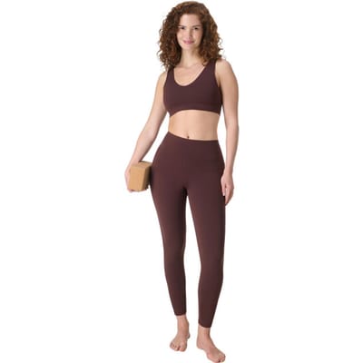 Sweaty Betty Ultimate Studio Voop Bra BRUIN - Maat XXL